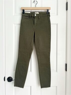 NWT L'agence Margot High-Rise Skinny Olive Army Green Jeans Women's Size 26
